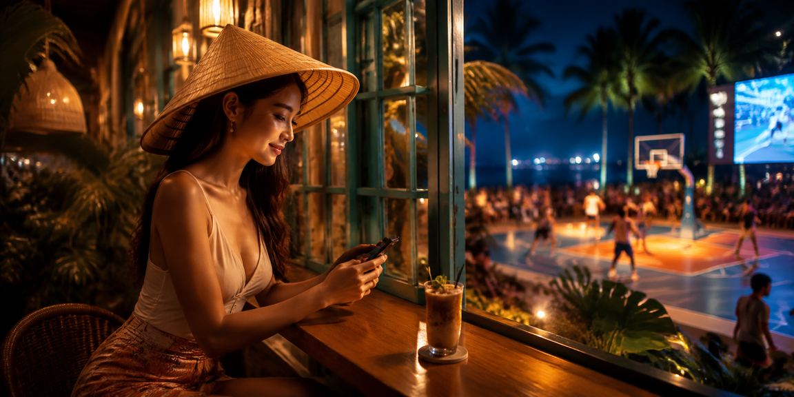 Người dùng điện thoại Android cược bóng rổ tại Phú Quốc